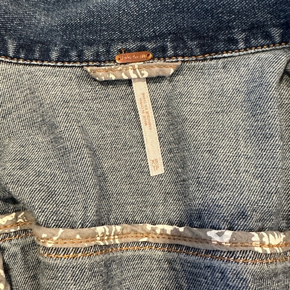 Free People Sz XS Rumors Denim Jacket - Picture 8 of 12